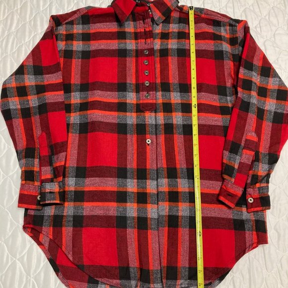NWOT * Womans Red Plaid Flannel - Picture 9 of 12